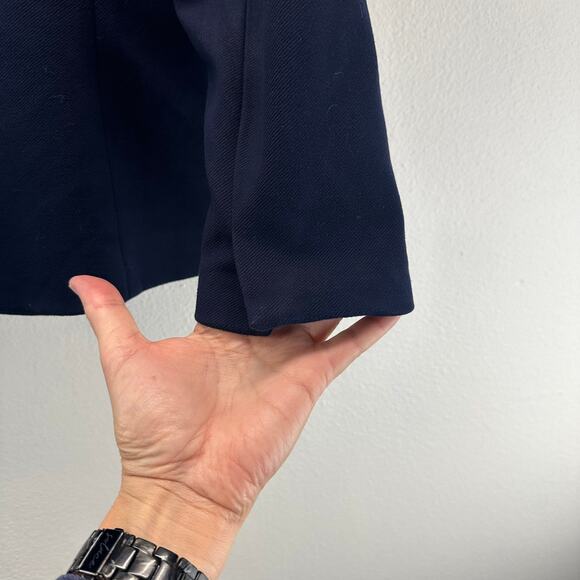 J. Crew Going Out Blazer in Stretch Twill Navy Blue Workwear 8T or 8 Tall - Picture 4 of 9